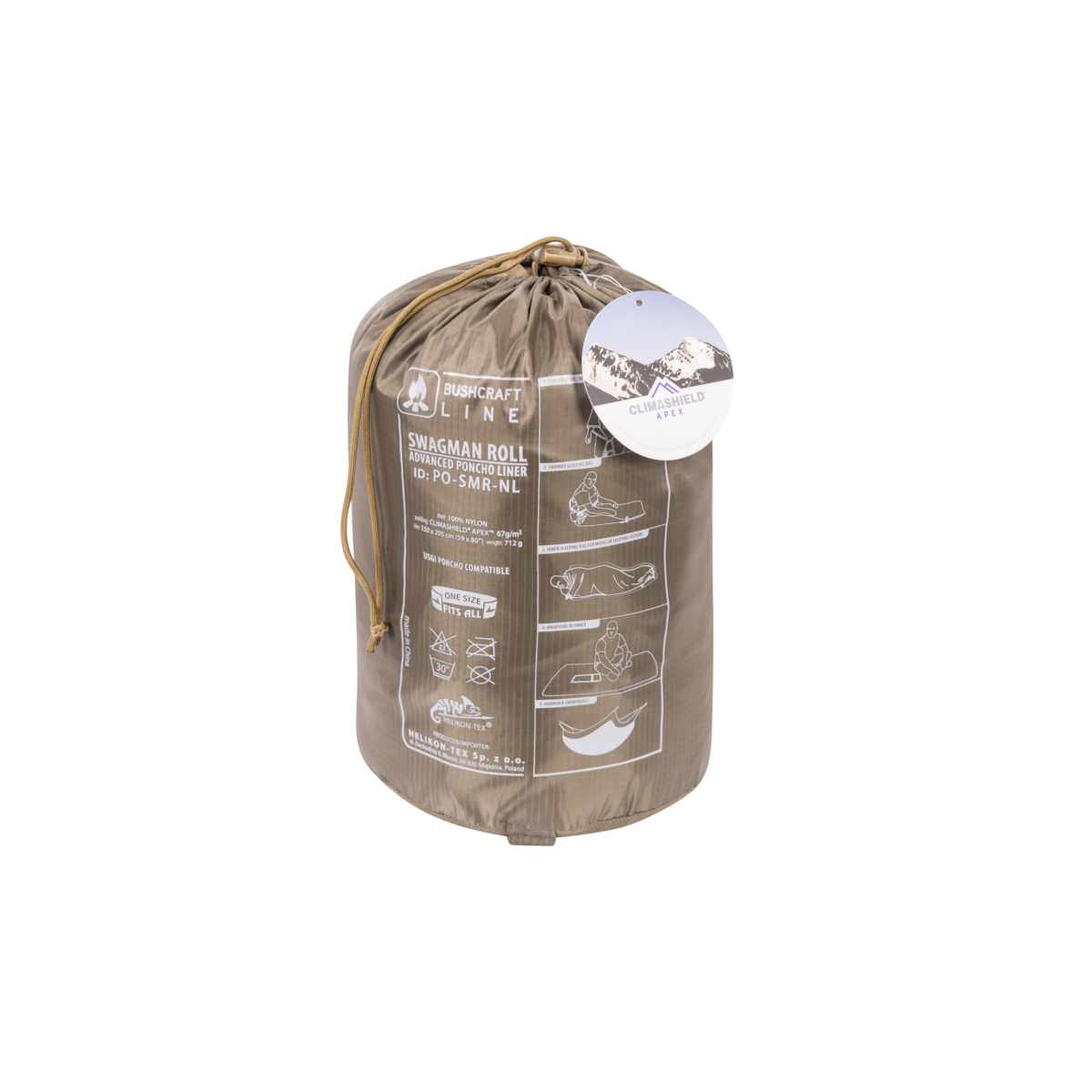 Poncho Multifuncțional Helikon-Tex Coyote Climashield® Apex™