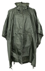 Poncho Rip Stop Oliv MFH - Impermeabil, Poliester 100%