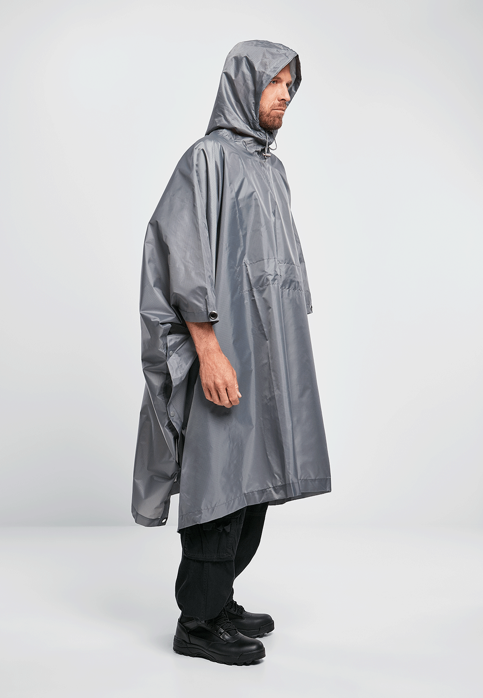 Poncho Ripstop Anthracite Brandit - Protectie Esentiala