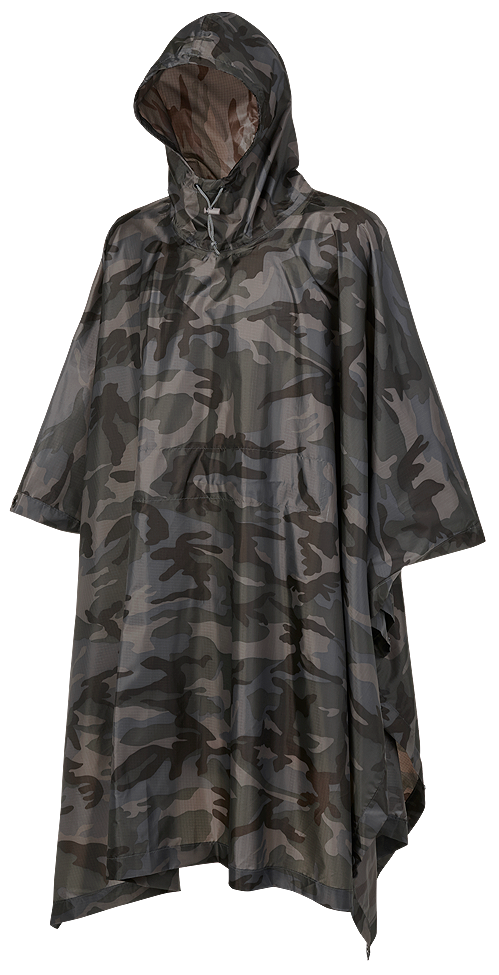 Poncho Ripstop Dark Camo Brandit - Protectie Esentiala