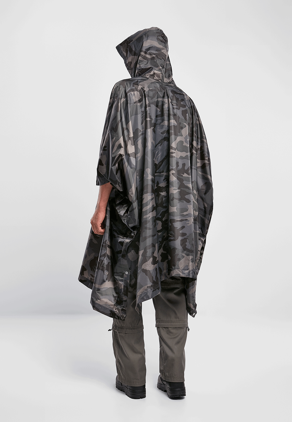Poncho Ripstop Dark Camo Brandit - Protectie Esentiala