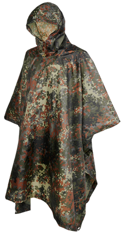 Poncho Ripstop Flecktarn Brandit - Protectie Esentiala