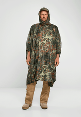 Poncho Ripstop Flecktarn Brandit - Protectie Esentiala