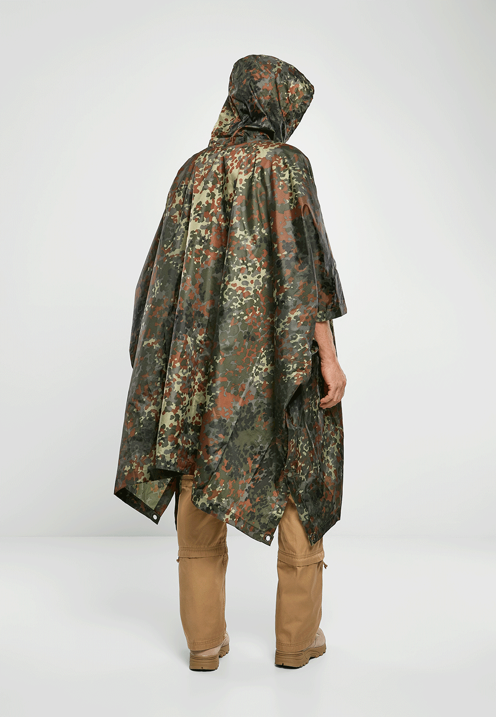 Poncho Ripstop Flecktarn Brandit - Protectie Esentiala