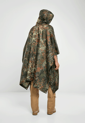 Poncho Ripstop Flecktarn Brandit - Protectie Esentiala