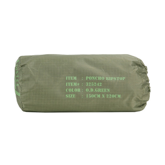 Poncho Ripstop Groen - Impermeabilitate Garantată în Orice Misiune