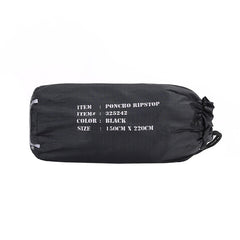 Poncho Ripstop Negru - Apărare Fără Compromis Împotriva Vremii
