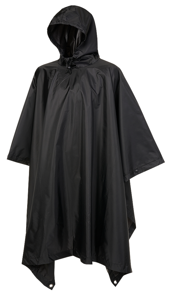 Poncho Ripstop Negru Brandit - Protectie Esentiala