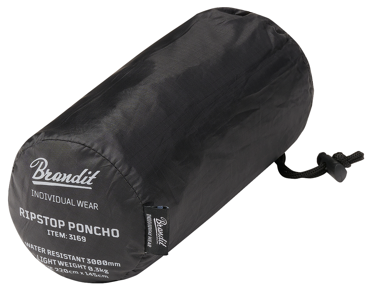 Poncho Ripstop Negru Brandit - Protectie Esentiala