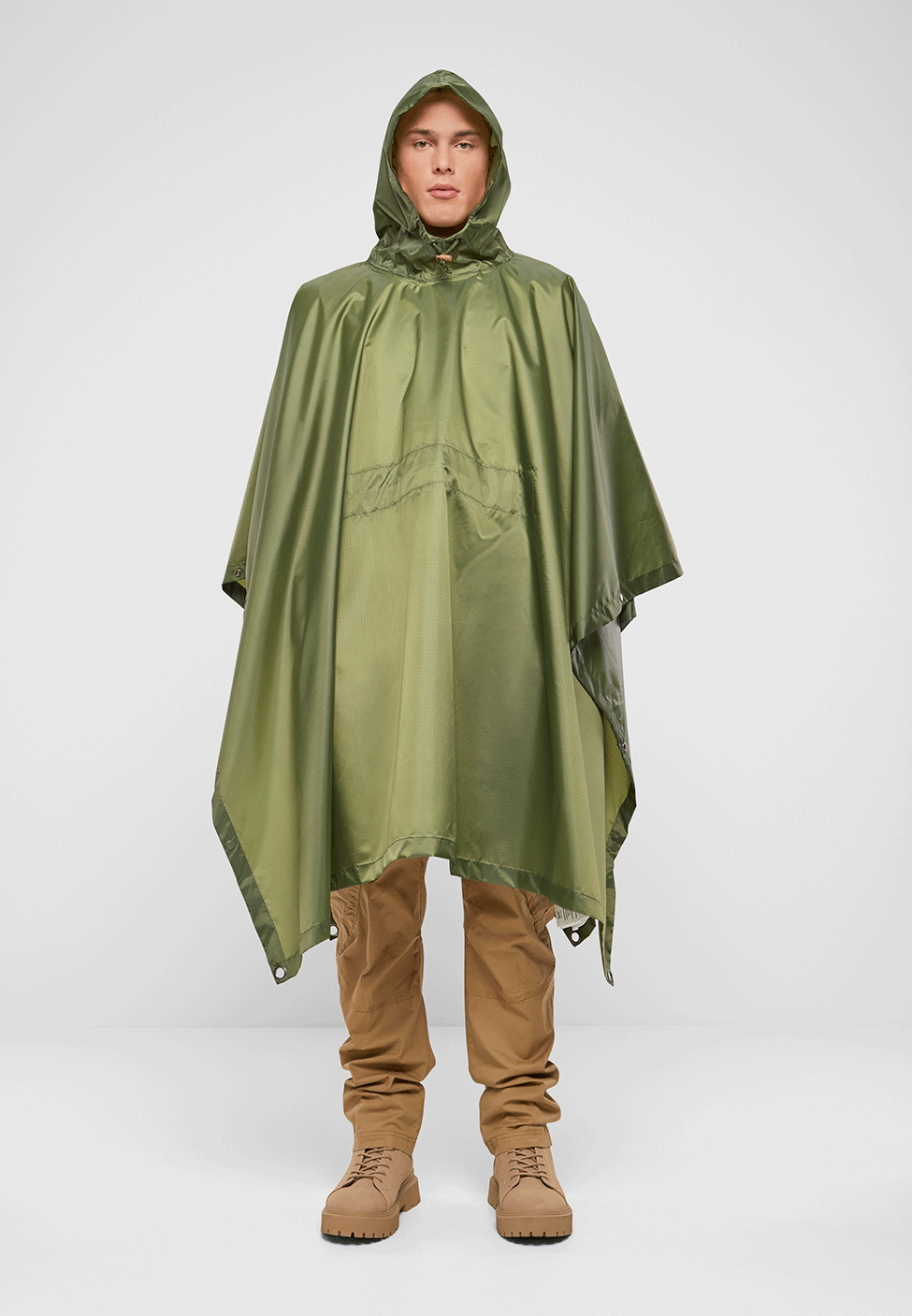 Poncho Ripstop Olive Brandit - Protectie Durabila in Orice Vreme