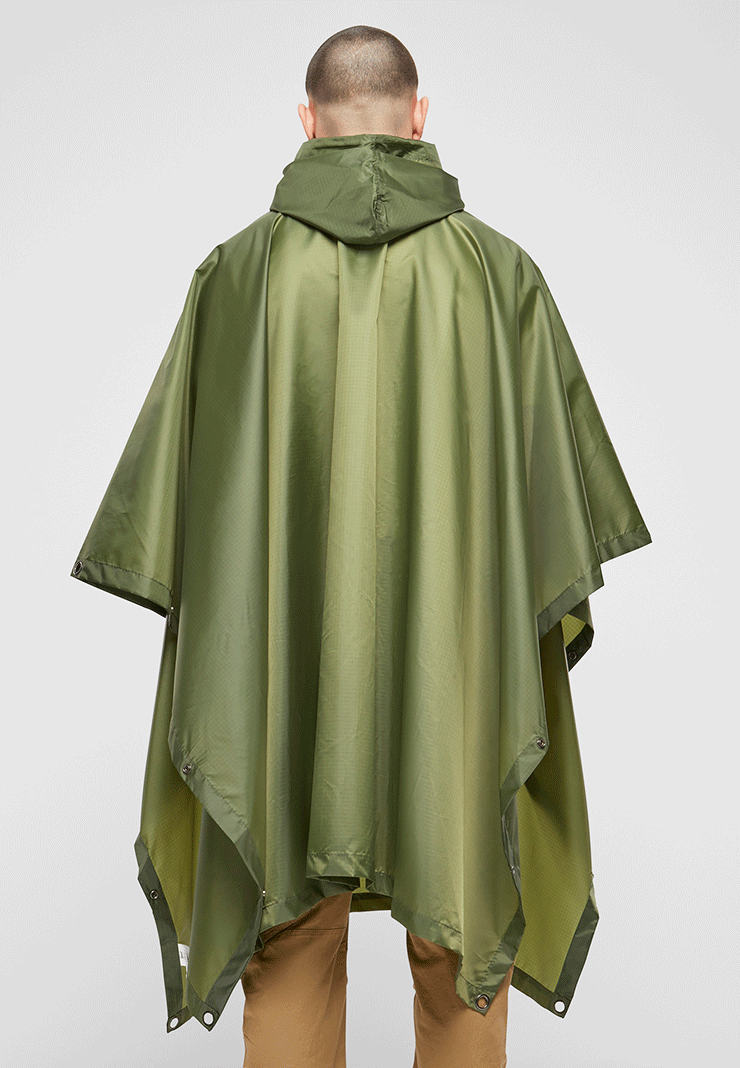 Poncho Ripstop Olive Brandit - Protectie Durabila in Orice Vreme