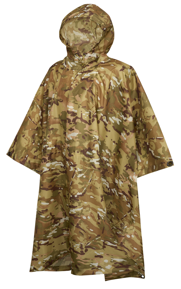 Poncho Ripstop Tactical Camo Brandit - Protectie Esentiala