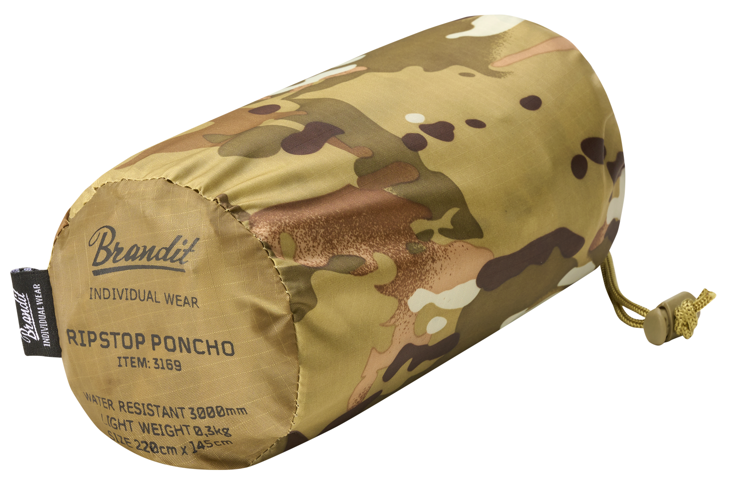 Poncho Ripstop Tactical Camo Brandit - Protectie Esentiala