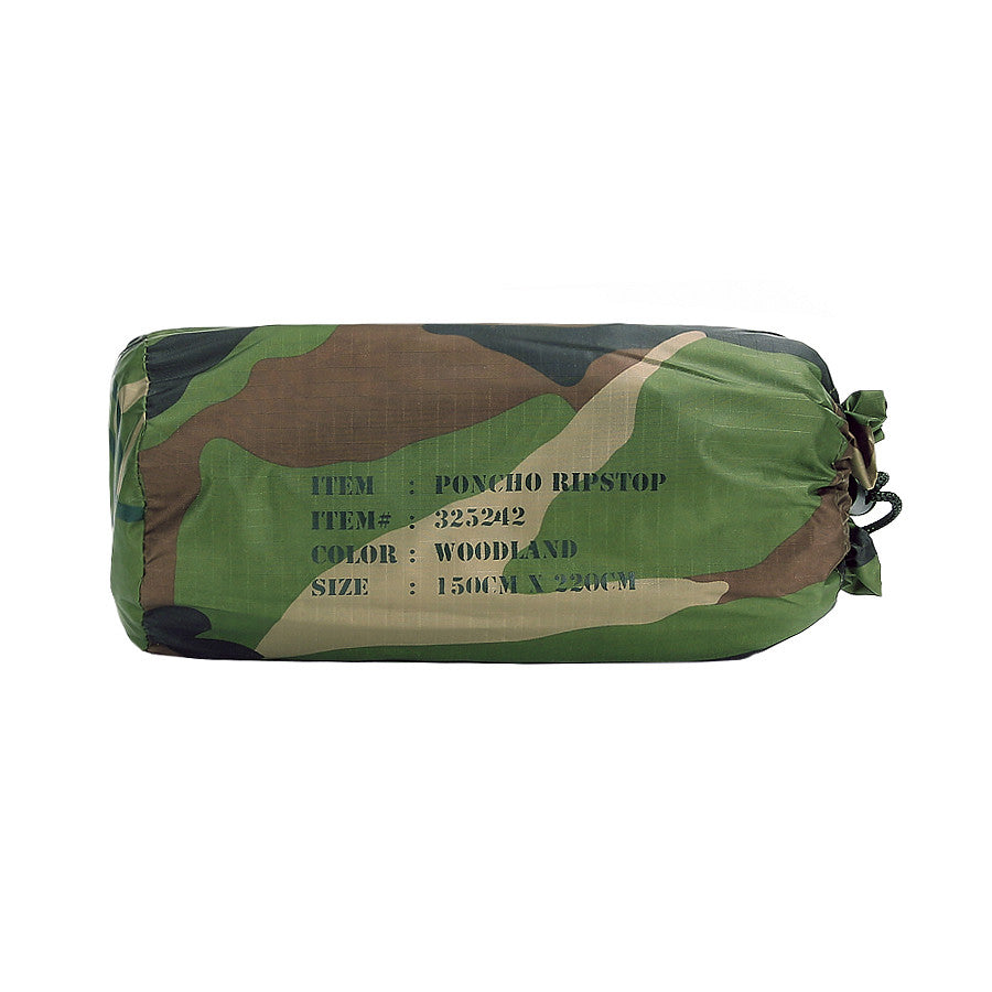 Poncho ripstop Woodland Tactical Gear - Protecție Supremă în Orice Vreme