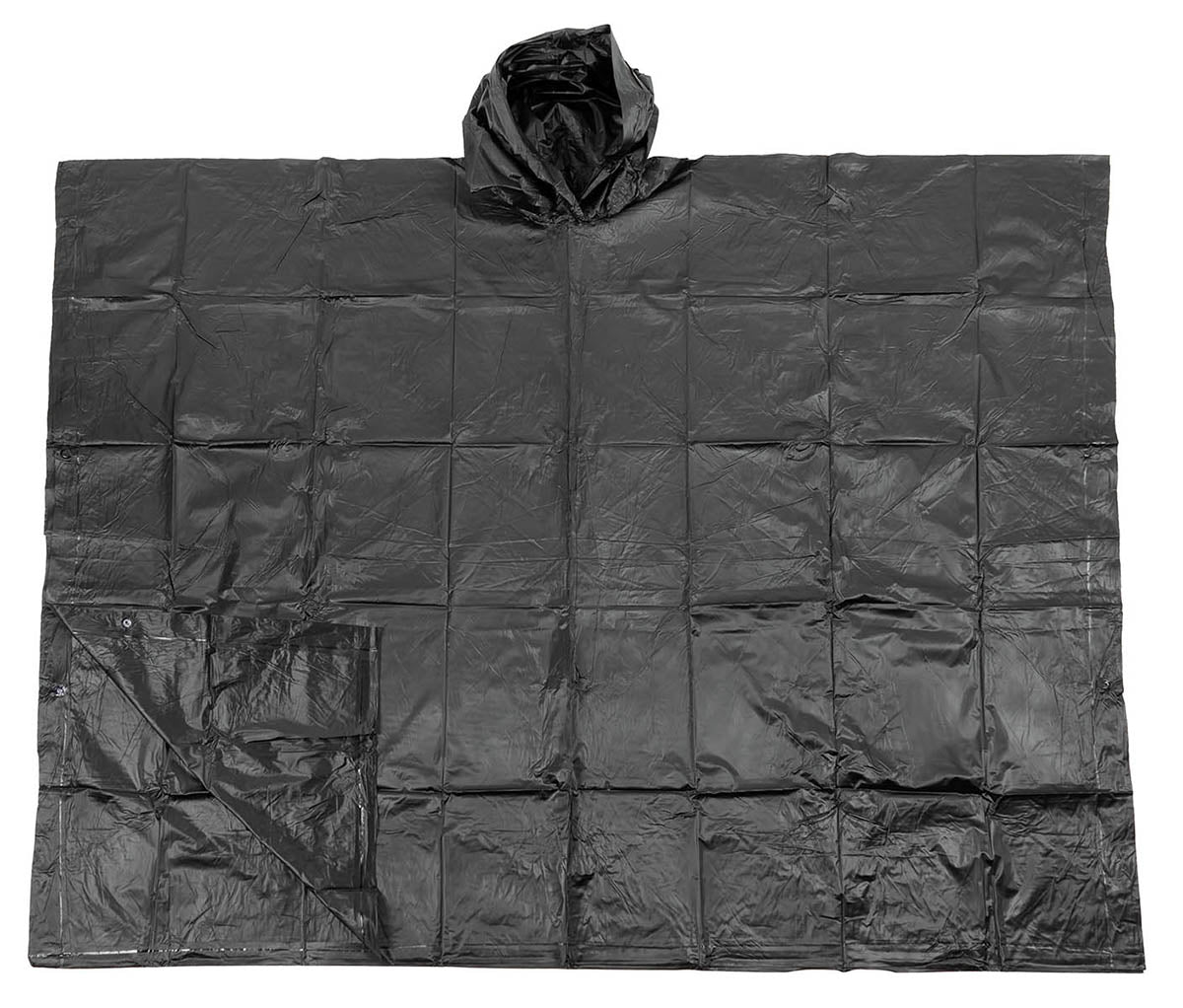 Poncho Vinil Negru MFH - 100% PVC, Cusături Sudate