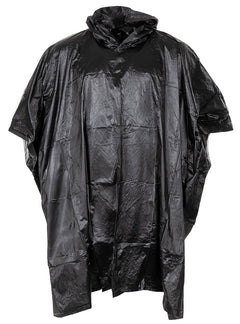 Poncho Vinil Negru MFH - 100% PVC, Cusături Sudate