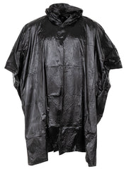 Poncho Vinil Negru MFH - 100% PVC, Cusături Sudate