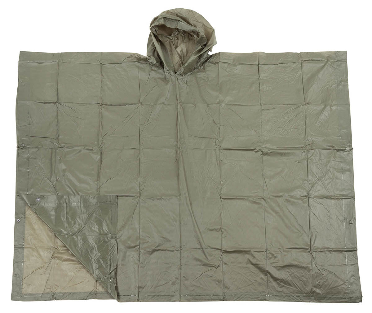 Poncho Vinyl Verde Oliv MFH - ca. 200x127cm, 0,12mm