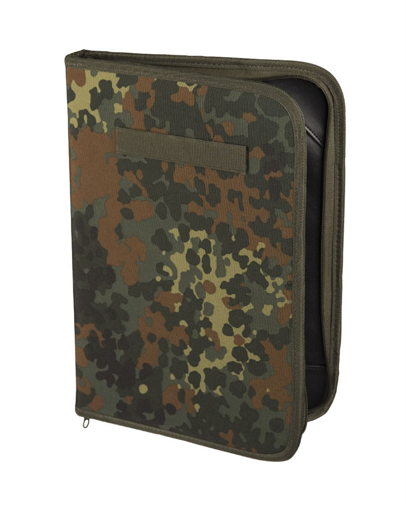 Port Document BW Commander Mil-Tec – mapă închisă cu fermoar, vedere din față