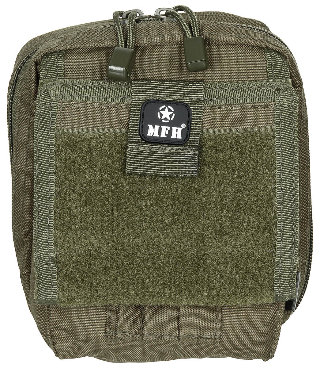 Port Hartă MOLLE Kartentasche Oliv MFH - Compartiment transparent, Curele detașabile