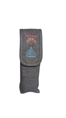 Port Husa Toc Spray Urs 150-220 ml, Bear Stopper, cu accces rapid, prindere pe Centura si la rucsac, gri