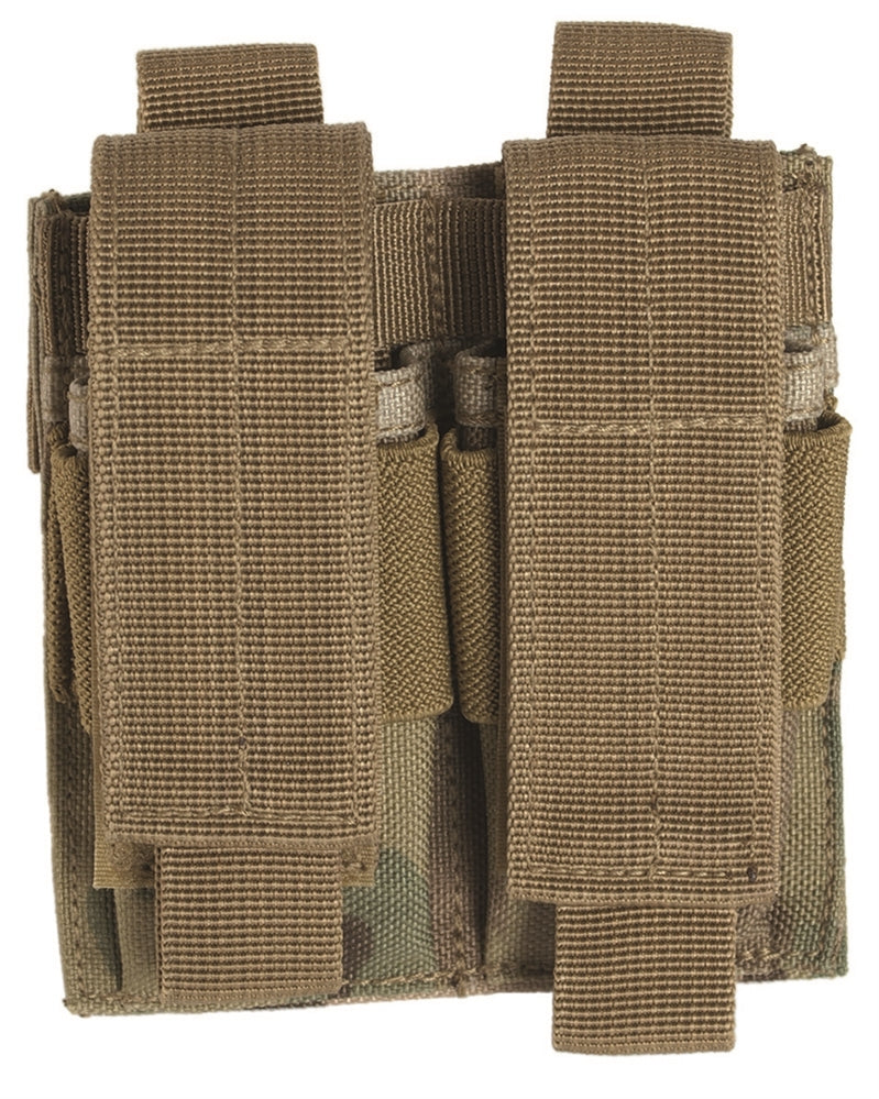 Port Încărcător Dublu Mil-Tec pentru Curea – 11 x 2 x 12 cm, Velcro, Multitarn