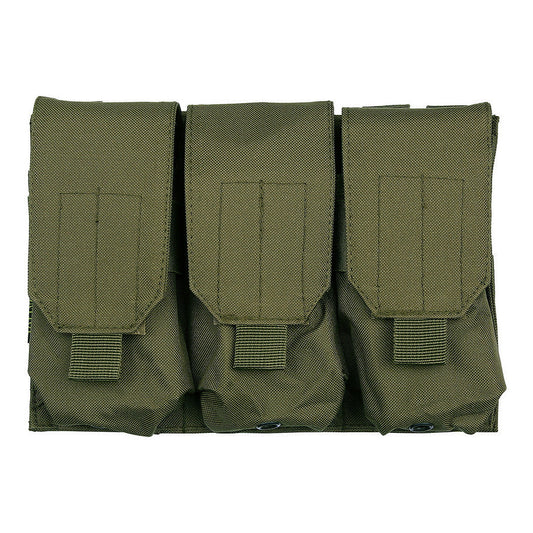 Port Incarcator  Triple M4 Mag Pouch Verde - Stocare Eficientă & Acces Rapid