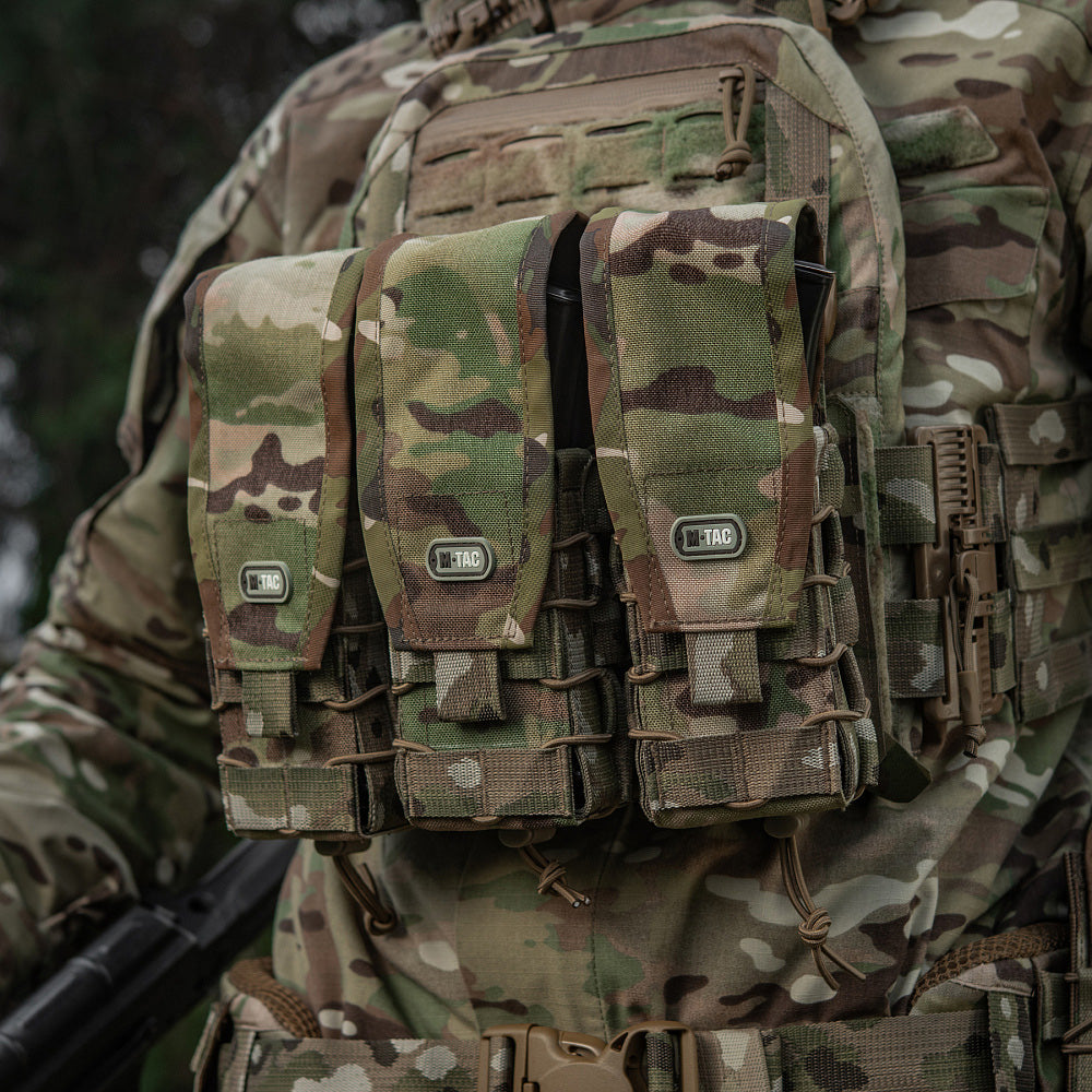 Portîncărcător Dublu AK M-Tac cu Capac Gen.III - Multicam
