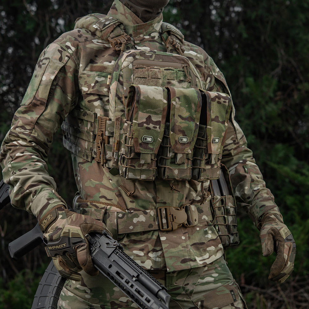 Portîncărcător Dublu AK M-Tac cu Capac Gen.III - Multicam