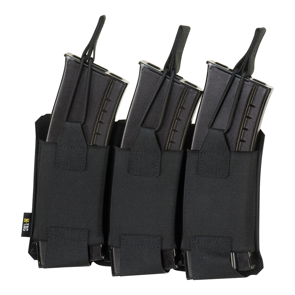 Portîncărcător Triplu M-Tac Elite Laser Cut - Negru