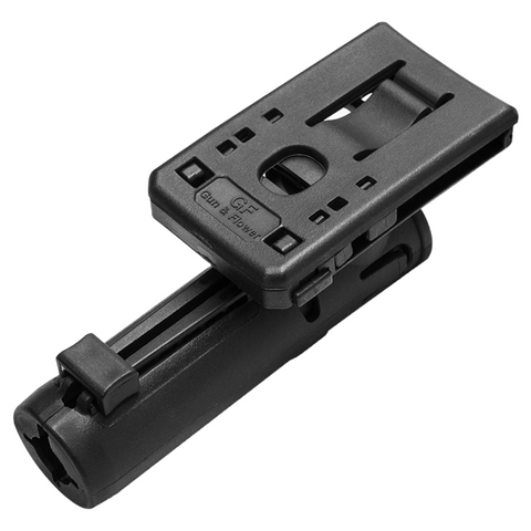 Suport baston telescopic GUNFLOWER 360° – compatibil 26–28 mm, mobilitate și siguranță tactică