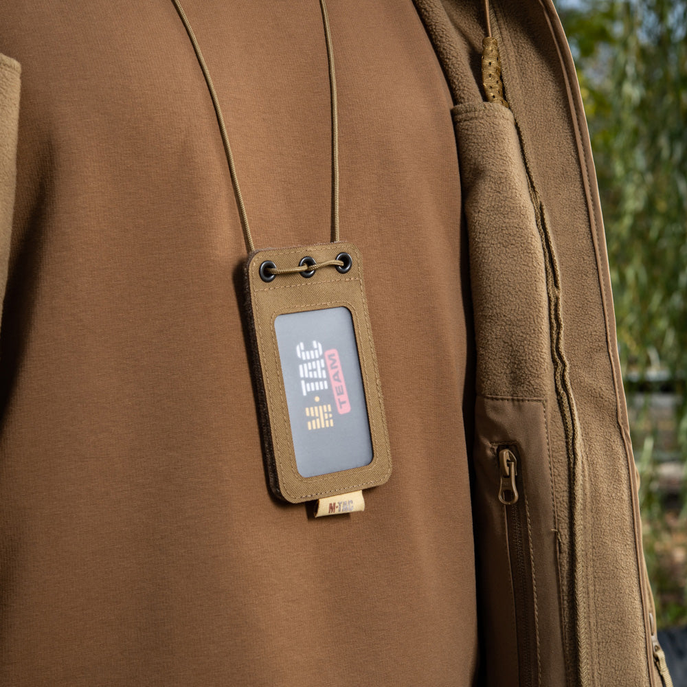 Portcard Tactic M-Tac pentru ID cu Panou Transparent - Coyote