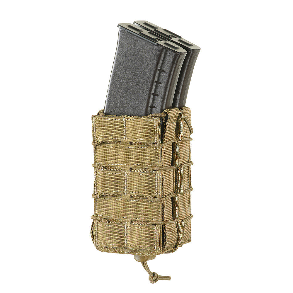 Portmagazie Dublă Deschisă M-Tac AK Laser Cut - Coyote