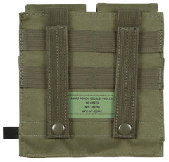 Portmagazie Dublă MOLLE Verde OD MFH - Clapete Velcro, Benzi Elastice