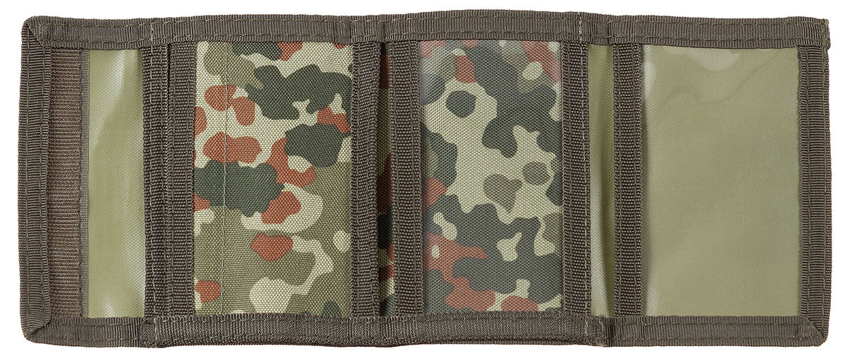 Portofel BW "Luftwaffe" Flecktarn MFH - Închidere Velcro, Compartimente Multiple