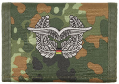 Portofel BW "Luftwaffe" Flecktarn MFH - Închidere Velcro, Compartimente Multiple