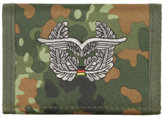 Portofel BW "Luftwaffe" Flecktarn MFH - Închidere Velcro, Compartimente Multiple
