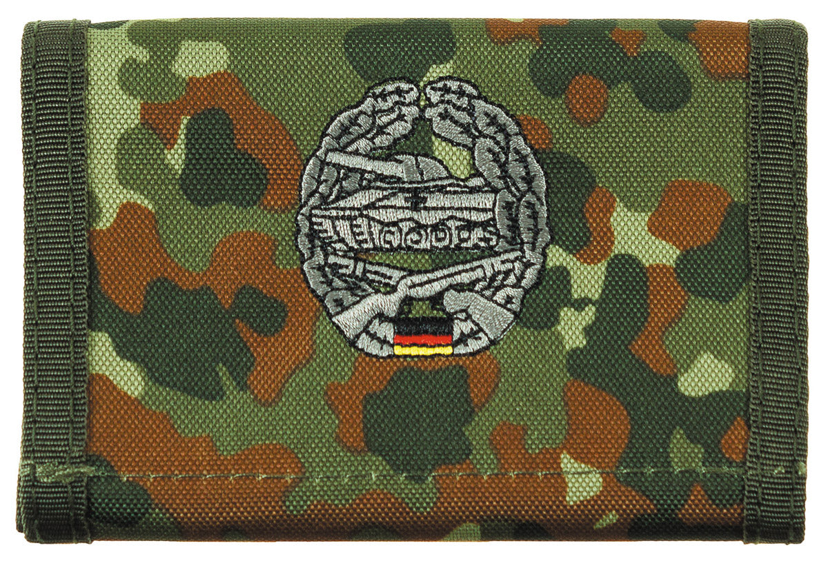 Portofel BW "Panzergrenadiere" Flecktarn MFH - Închidere Velcro, Multiple compartimente