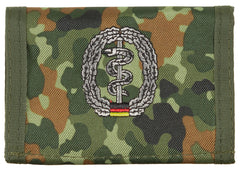 Portofel BW Sanitäter Flecktarn MFH - Închidere Velcro, Multiple Compartimente
