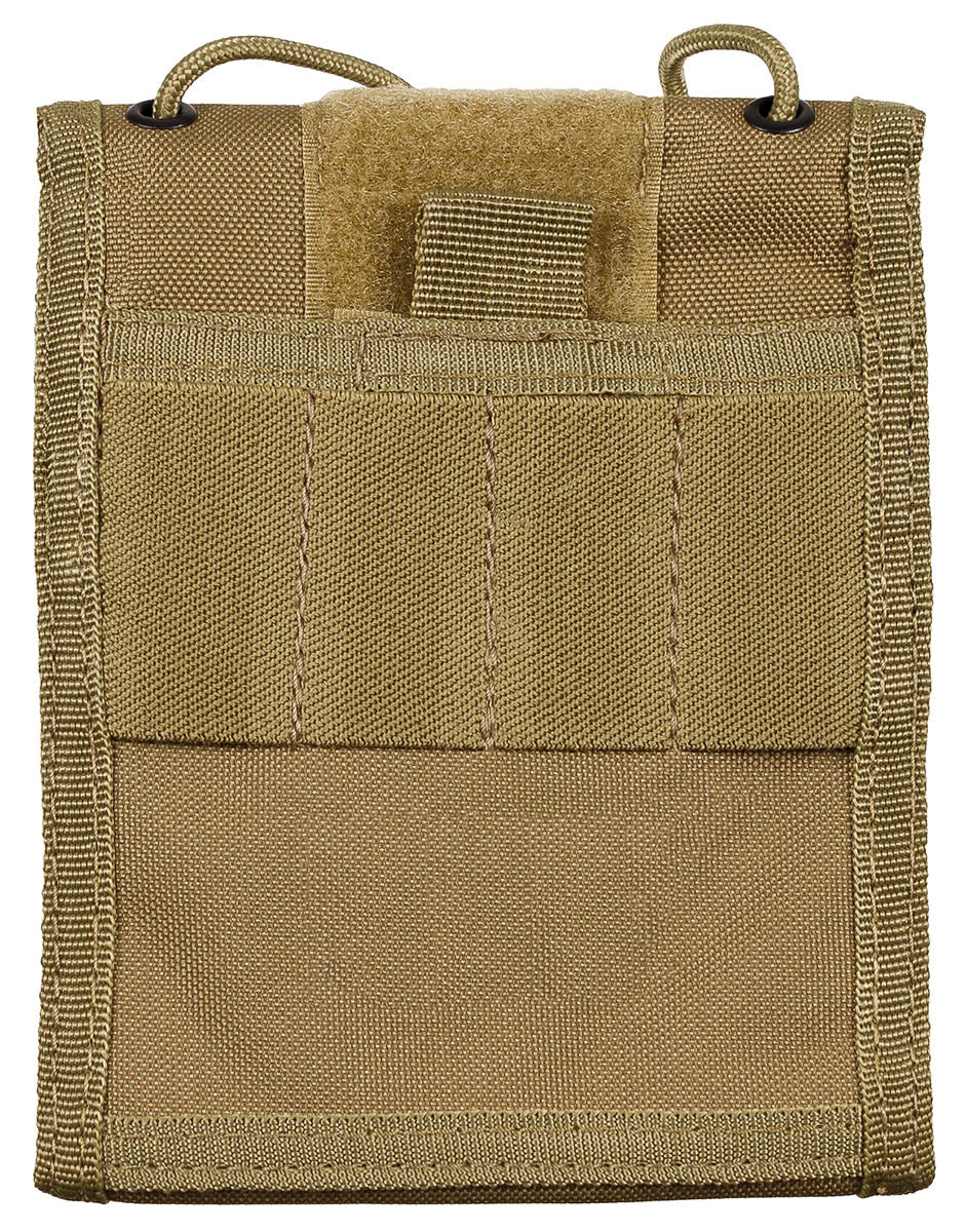 Portofel de Gât Brustbeutel Coyote MFH - Sistem Velcro, Fereastră ID