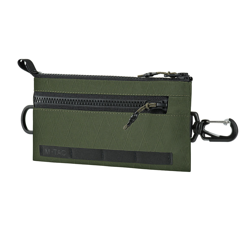 Portofel Orizontal M-Tac X-PAC Elite Ranger Green cu Carabiner