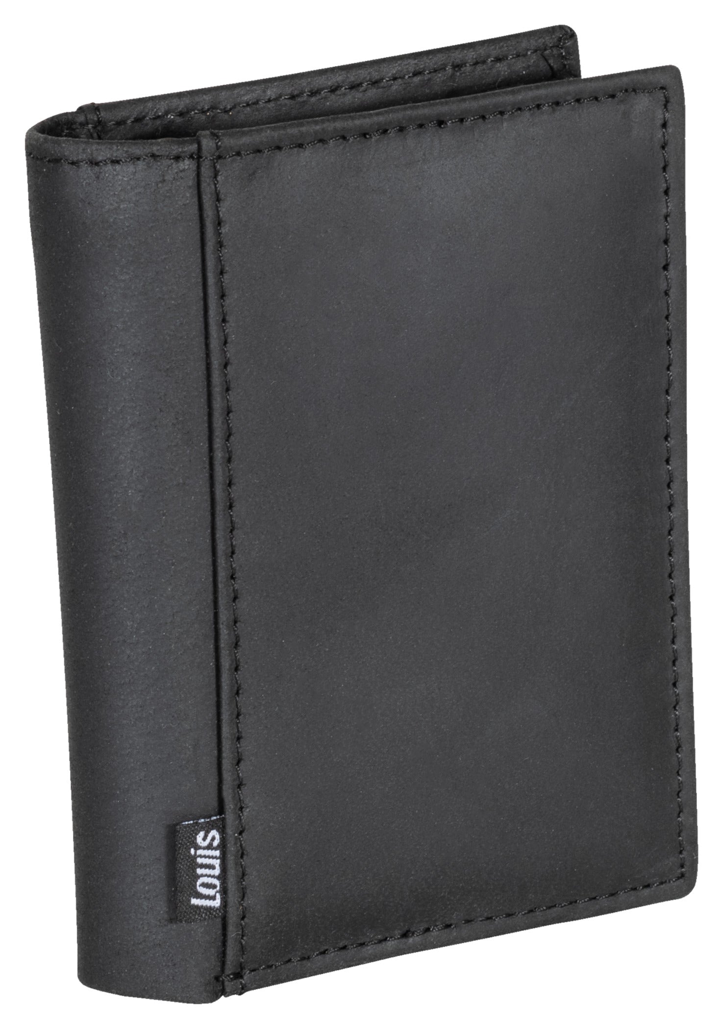 Portofel Piele Negru Louis - Compartimente Multiple
