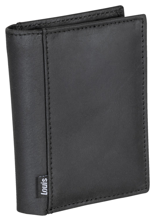 Portofel Piele Negru Louis - Compartimente Multiple