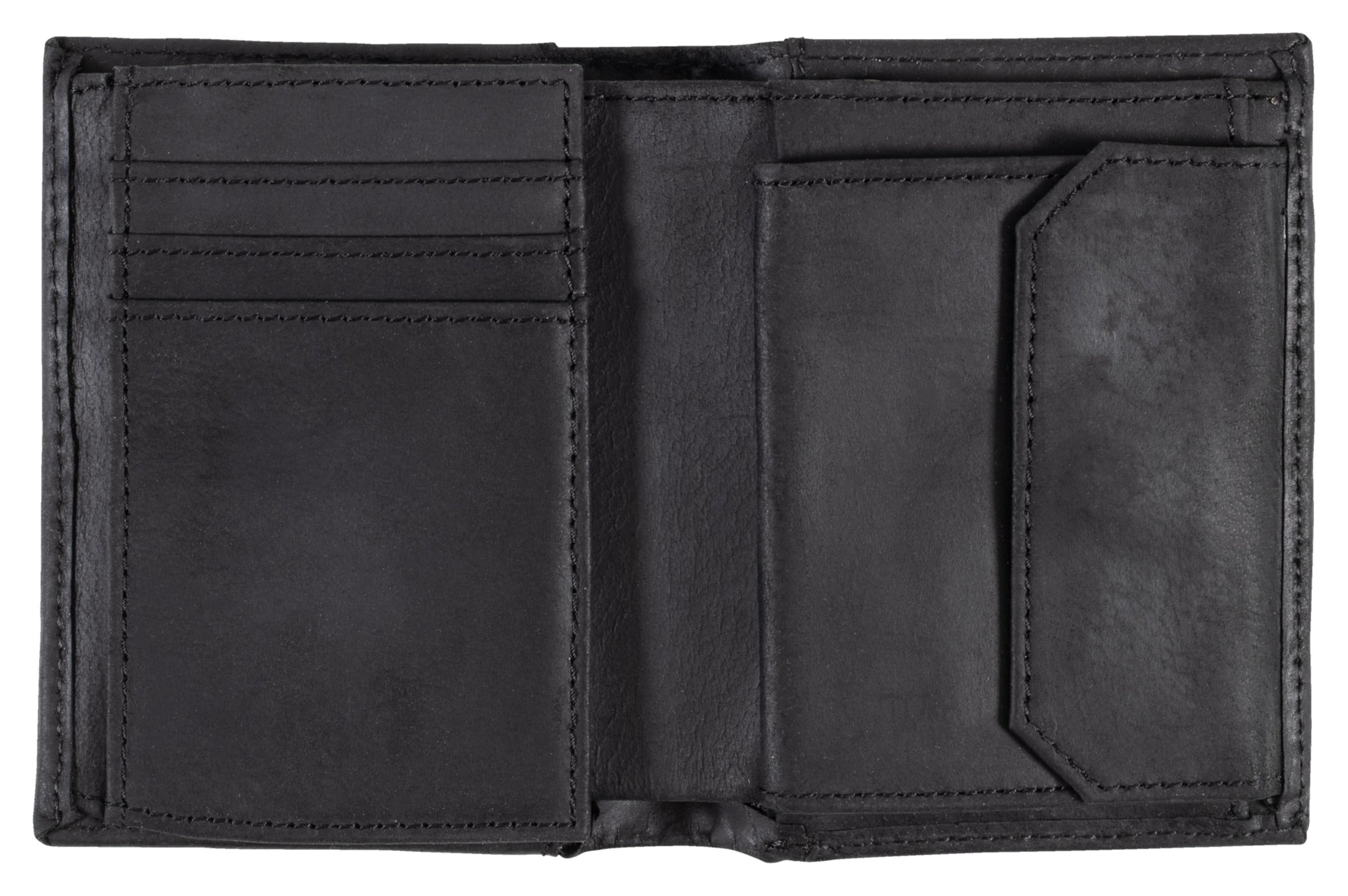 Portofel Piele Negru Louis - Compartimente Multiple