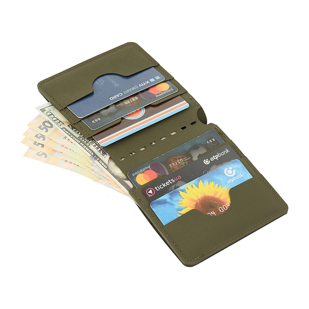 Portofel Slim Elite M-Tac - Ranger Green, Compact și Rezistent