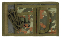 Portofele Portofel Tactic Flecktarn Camo BW MFH - Velcro, Curea Gât