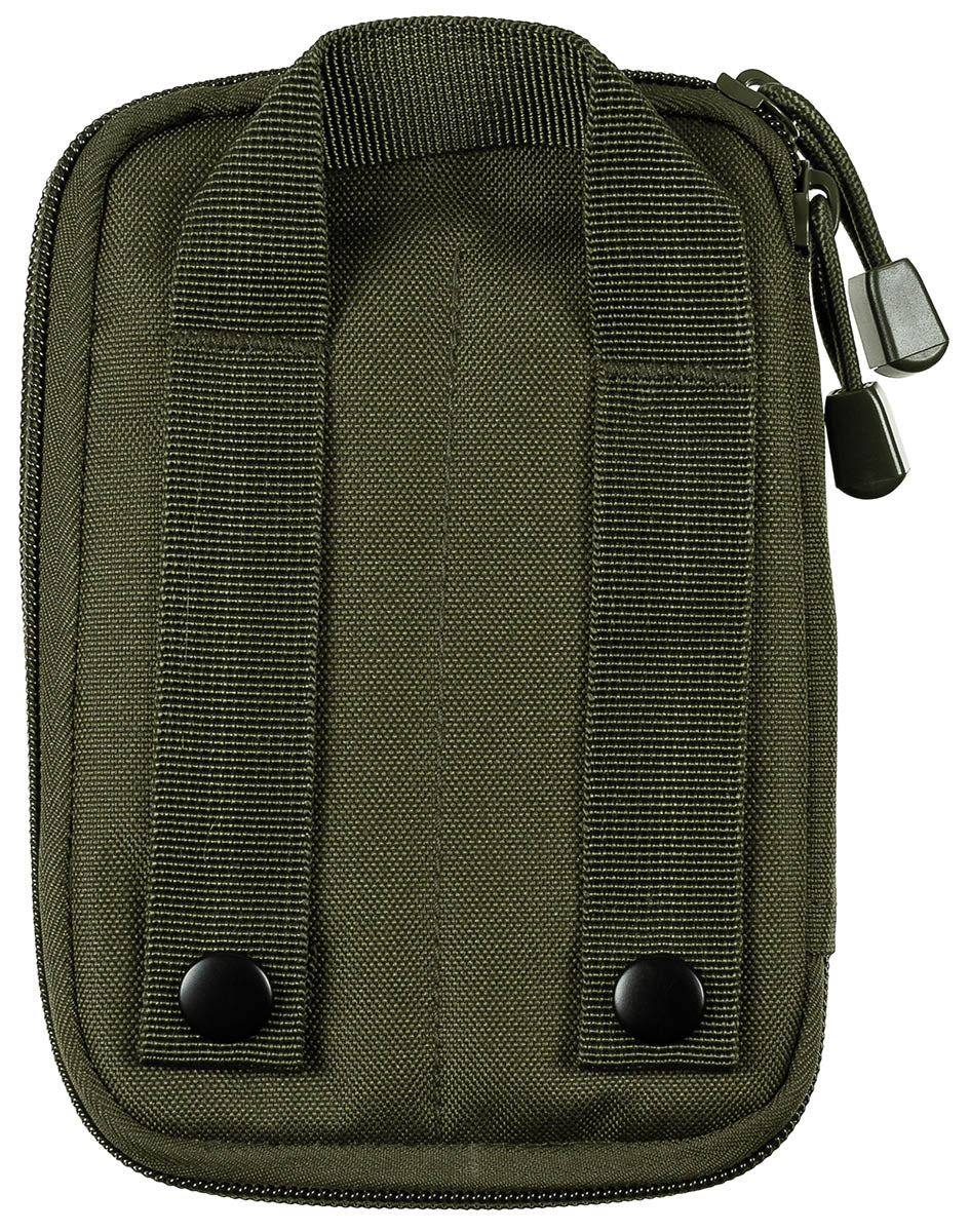 Pouch Documente/Telefon Oliv MFH - Buzunar Transparent, Sistem MOLLE
