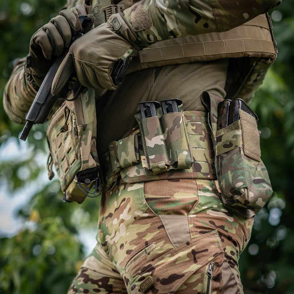 Pouch Dublu Pistol APS M-Tac - Multicam Fixare Rapidă