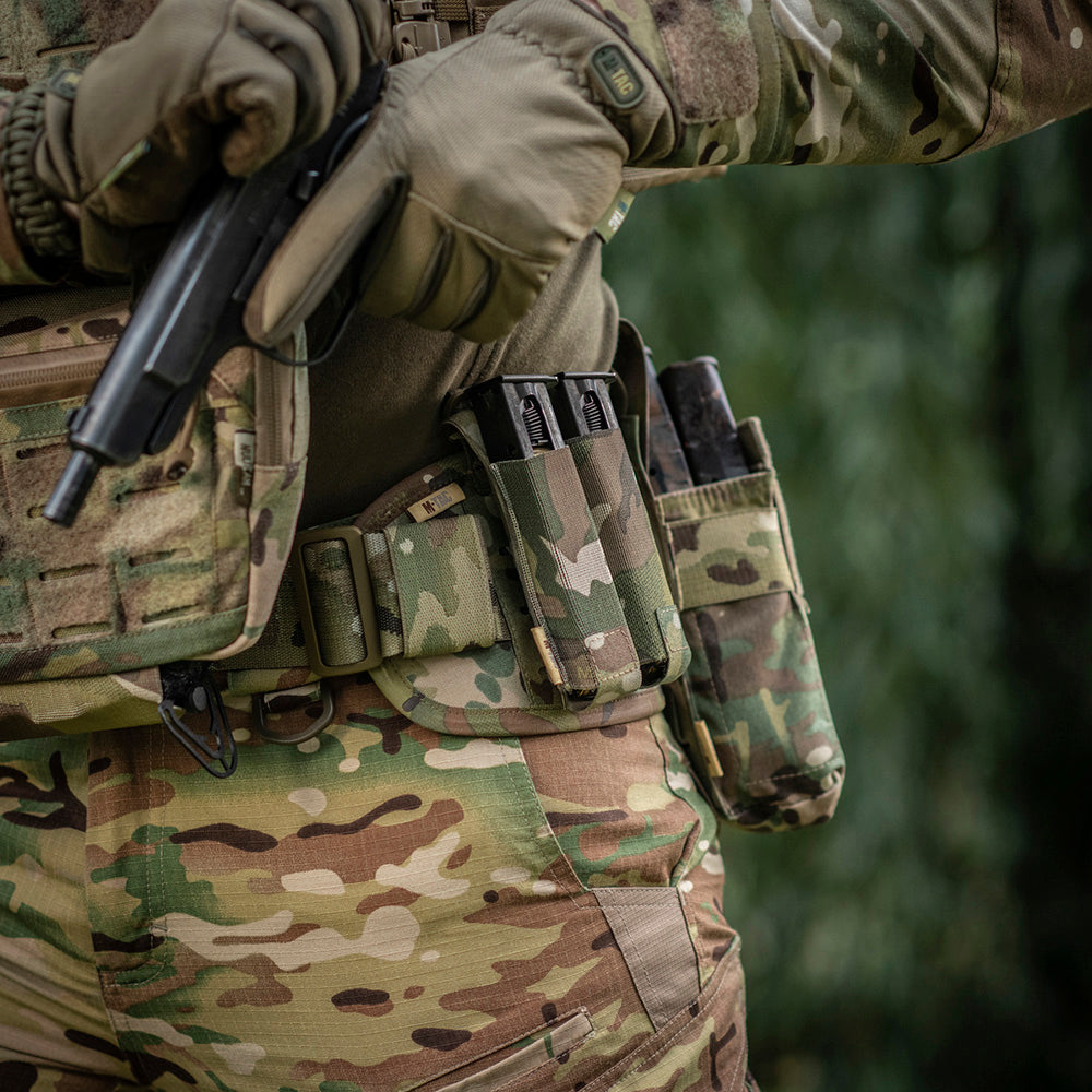 Pouch Dublu Pistol APS M-Tac - Multicam Fixare Rapidă