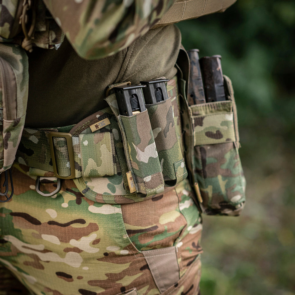 Pouch Dublu Pistol APS M-Tac - Multicam Fixare Rapidă